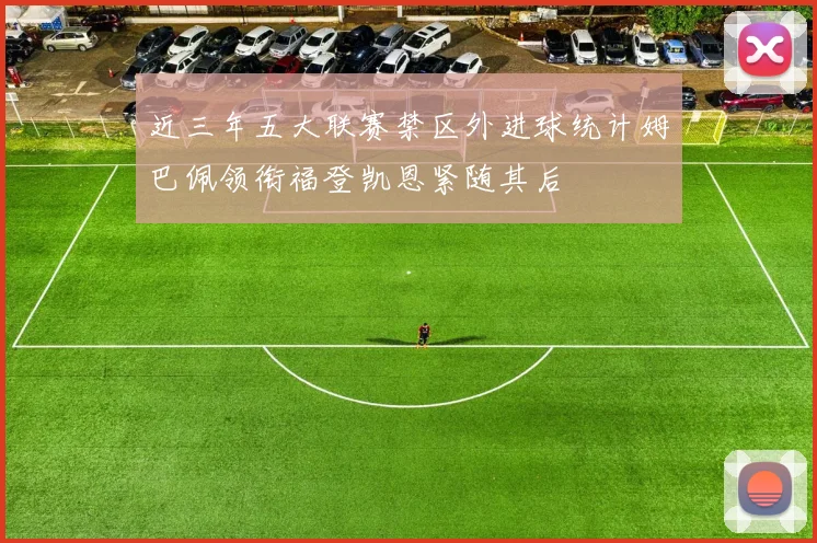 近三年五大联赛禁区外进球统计姆巴佩领衔福登凯恩紧随其后